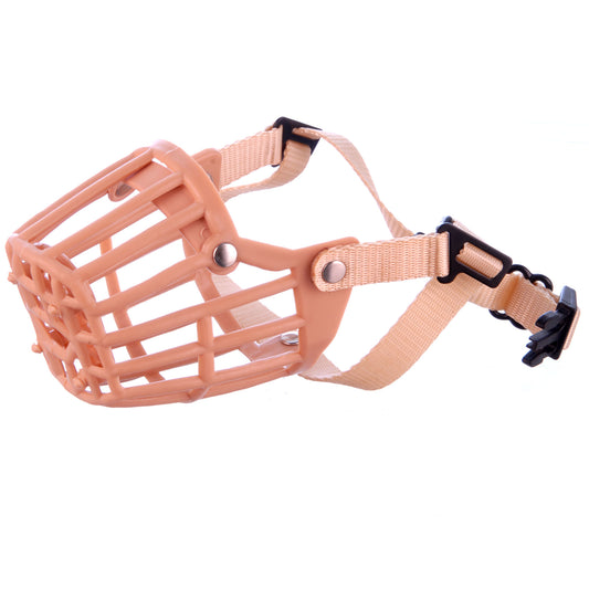 Plastic Dog Muzzle, Tan, 10", model # 4