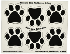 Mini-PAWS Magnet Color: Black