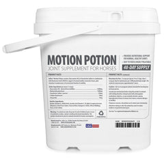 Jeffers Motion Potion Horse Joint Supplement Pellets – Glucosamine HCL, MSM, Chondroitin, Hyaluronic Acid, Vitamin C & E, Daily Equine Support for Senior & Active Horses – 3.1, lbs 48 Day Supply