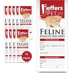 Jeffers Cat Health Records, 10pk