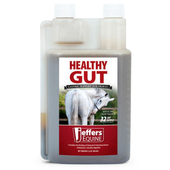 Jeffers Healthy Gut Horse Gastric Support – Liquid Digestive Supplement for Horses Prone to Ulcers, Easy to Feed Formula, Supports Gut Comfort & Balanced Digestion – 32 oz (32 Day Supply)