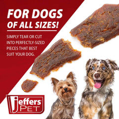 Jeffers Chicken Jerky Dog Treats, 24 oz Bag – Healthy Natural Chicken Breast Tender, Grain Free Soft Chewy Pet Snacks, High Protein Training Rewards for Puppies & Adult Dogs, Made in USA - 1 Pack