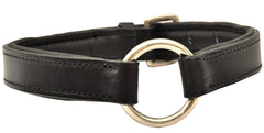 Jeffers Black Padded Lthr Collar 5/8" x 14"