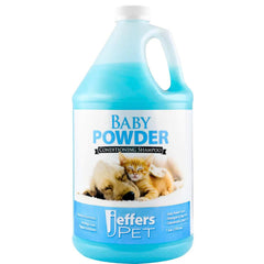 Jeffers Baby Powder Scent Conditioning Shampoo for Dogs, Cats, Puppies & Kittens – Gentle, Soap Free Formula with Natural Oils – Odor Eliminating, Safe Coat Care, Hypoallergenic Pet Shampoo, 1 Gal