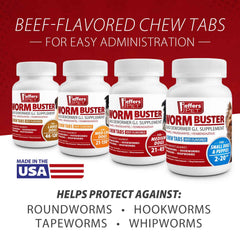 Worm Buster Dog Dewormer Tablets (46-120lb), 2 Tablets