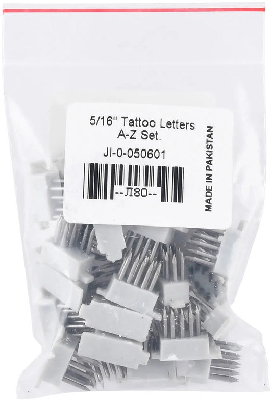 5/16" Tattoo Letters A-Z set