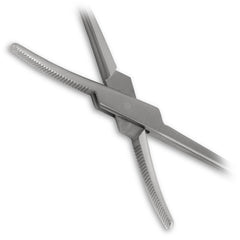 Jeffers Stainless Steel Artery Forceps Needle Holder, Locking Hemostat Veterinary Surgical Instrument, Stainless Steel Clamp, Suture Tool, Ligation Forceps, Vet Medical Tool - Curved 6.5"