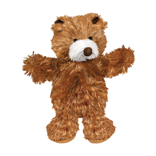 KONG - Plush, Low Stuffing Squeak Teddy Bear Dog Toy -Replacement Squeaker Included- For X-Small Dogs