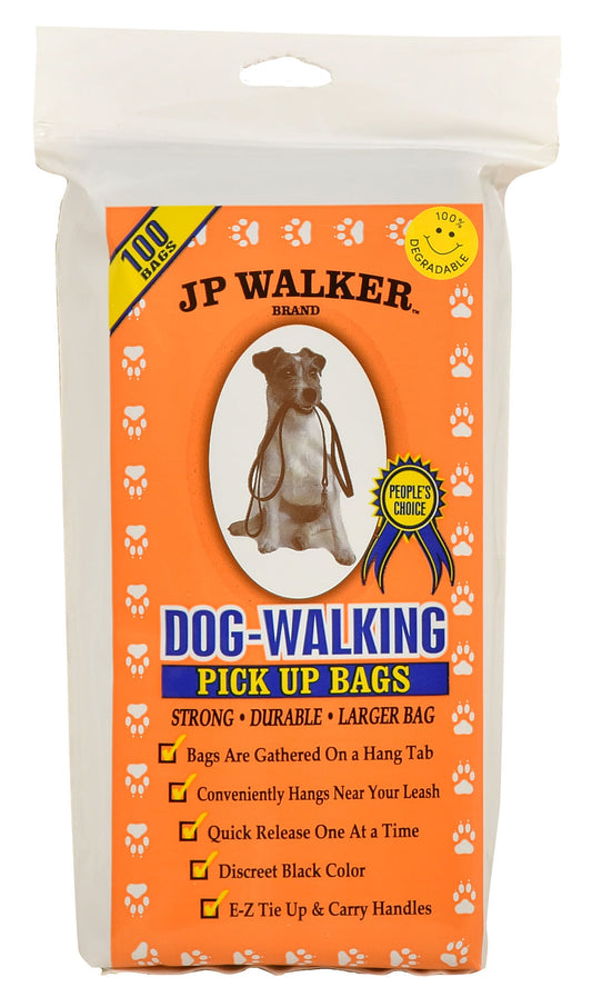 Bolsas para recoger excrementos de perros JP Walker, negras, paquete de 100 unidades