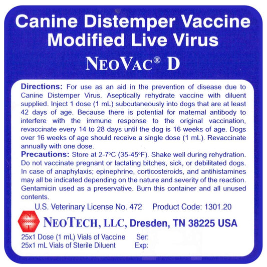 Neovac D (25 x 1ml)