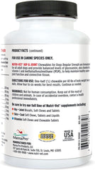 Nutri-Vet Hip & Joint Regular Strength Chewables for Dogs, Liver, 120 count