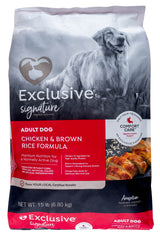 Purina Exclusive Adult Dog Food, Chicken/Brown Rice, 15 lb