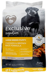 Purina Exclusive Large Breed Puppy Food, Chicken/Brown Rice, 30 lb