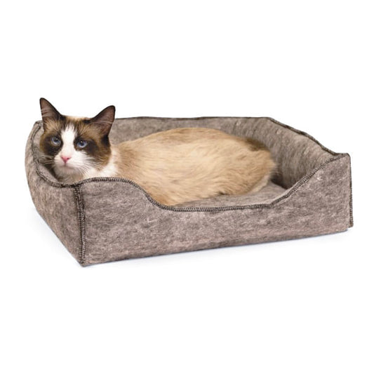 Sofá cama K & H Amazin Kitty Lounge, gris, pequeño (13" x 17")