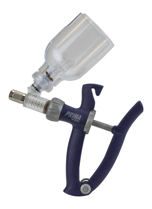 Prima Tech Premium Line Bottle Mount Vaccinator - BVM - 5-6 mL - Blue