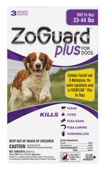 ZoGuard Plus, 3 pack, Dogs 23-44 lb