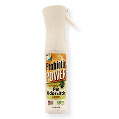 P2 Probiotic Power Pet Odor & Itch Spray – Dog, Cat, Puppy, Kitten Grooming Spray, Deodorizer, Litter Box Freshener, Hot Spot Spray, Coat, Bedding, Kennel, Carrier, Travel – 10 oz