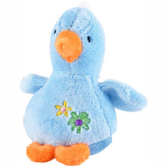 Jeffers Pet Baby Duck Plush Squeaker Dog Toy, 4 Inch Soft Stuffed Duck Toy for Puppies & Small Dogs, Squeaky Plush Pet Toy for Light Chewing, Tossing, Cuddling, Interactive Indoor Play - Blue