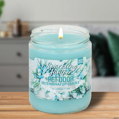 Pet Odor Exterminator Candle, Sparkling Juniper, 13 oz