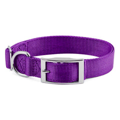 Adjustable Dog Collar 1"W x 14"-24"L Color: Purple