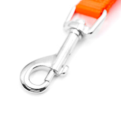 Jeffers Pet Dog Leash 5/8"W x 4'L– Heavy Duty Nylon Lead for Small Medium Large Dogs, Training Walking Leash for Pets, Durable Safety Strap for Outdoor, Indoor, Crate, Kennel, House Use - Orange