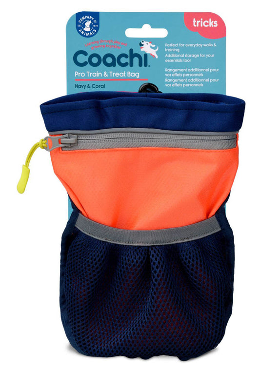 Bolsa Coachi Pro Train & Treat Azul marino y coral
