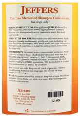 Jeffers Pet Tea Tree Medicated Deodorizing Dog Shampoo for Dry Skin, 17 oz