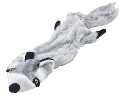 Jeffers Pet Thinnies Unstuffed Plush Dog Toy with Rope & Squeaker – 21" Raccoon, Flat Stuffing Free Chew Toy for Dogs & Puppies – Soft, Durable, Interactive Play, Fetch, Tug, Training, Teething