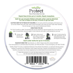 Vetality Protect Flea & Tick Collar for Cats