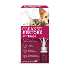 Vetality Cleansing Restore Ear Drops for Pets
