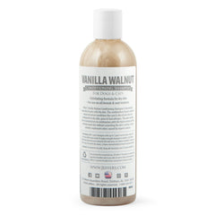 Jeffers Pet Vanilla Walnut Conditioning Dog & Cat Shampoo, 17 oz – Deodorizing Grooming Wash, Coconut Based Soap Free Formula, Walnut Oil & Vanilla Extract, Vitamins A D E, Concentrated Coat Care