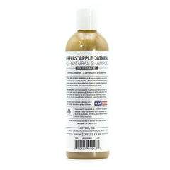 Jeffers Pet Apple Oatmeal Shampoo for Dogs & Cats, 17 oz - Gentle Coconut Based Formula w/ Colloidal Oat Protein, Soap Free, Deodorizing Apple Scent, Sensitive Skin, Puppies Kittens Grooming Care