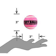 PETSPORT Tuff Balls Pink 2.5" 2pk