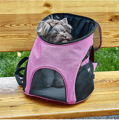 DOGLINE Pet Carrier Pack (Front or Back) Beige S