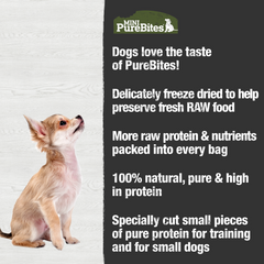 PURE BITES Trainers Mini Dog Treats Beef Liver 3oz