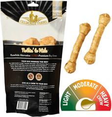 NOTHIN' TO HIDE Ultra Knotted Bone 9" Beef 2pk