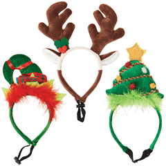 *ETHICAL/SPOT Holiday Headbands Asst 12pc clipstrip