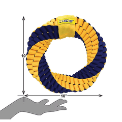 PETSPORT Twisted Chews Giant Infinity Ring 10"