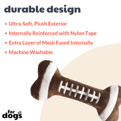 HUXLEY & KENT Dog Power Plush Football Bone L
