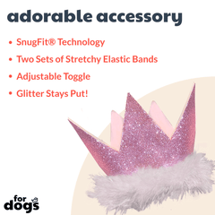 HUXLEY & KENT Party Crown Pink L