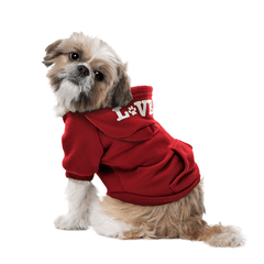 *FASHION PET Love That Hoodie Red X-Large