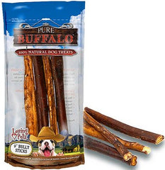 PURE BUFFALO Bully Sticks 9Inch 4 Pack