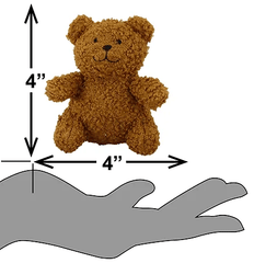 PETSPORT Tiny Tots Tiny Teddy 4"