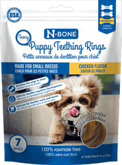 N-BONE Teeny Puppy Teething Rings Chicken 7pk