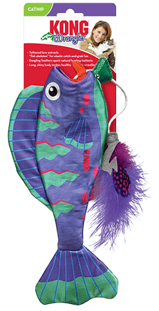 لعبة KONG Wrangler Angler Fish Cat