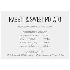 TREAT PLANET Hare-of-the-Dog Rabbit Jerky w/Sweet Potato Starter Kit 36pc