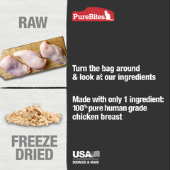 PURE BITES Cat Treats Freeze Dried Chicken 1.09oz
