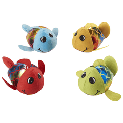 ETHICAL/SPOT Plush Jittery Fish 3" Cat Toy