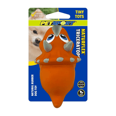 PETSPORT NaturFlex Triceratops Tiny Tots 4"