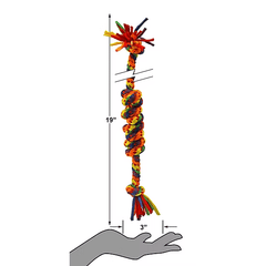 PETSPORT Kaleidoscope Knot Bar 19"
